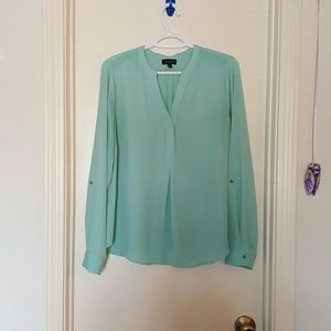 Mint green The Limited Logan blouse L