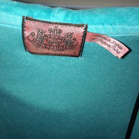 Juicy Couture size Large zip up velour hoodie - Picture 2 of 4