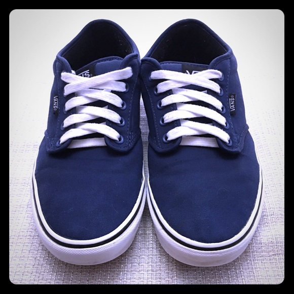 Men's blue and white VANS SZ10