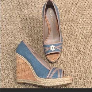 Ivanka Trump denim wedges