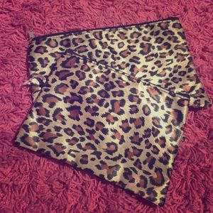 2  Cheetah makeup bags