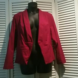 Torrid dark red blazer, size 2
