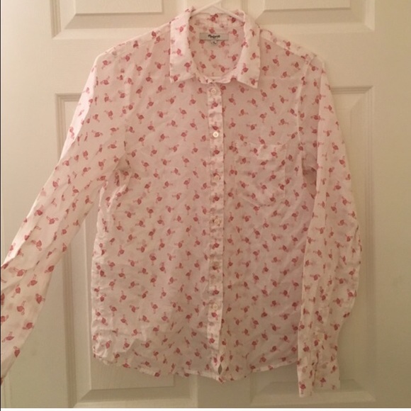 Reposh Madewell Flamingo Shirt