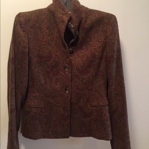 Ladies Paisley Wool Blazer