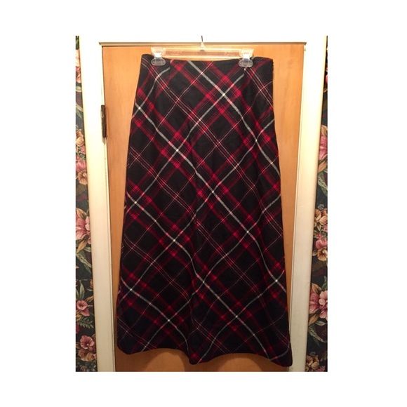 Kate Hill Patterned wool skirt