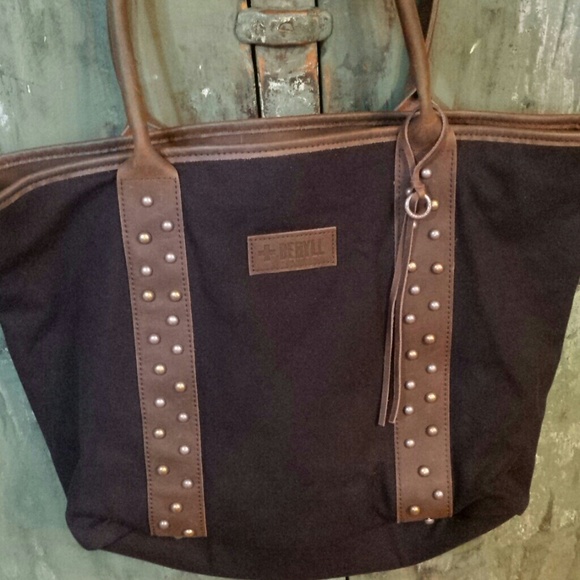 Beryll Canvas Leather Tote