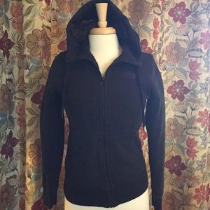 Black North Face hooded sweatshirt