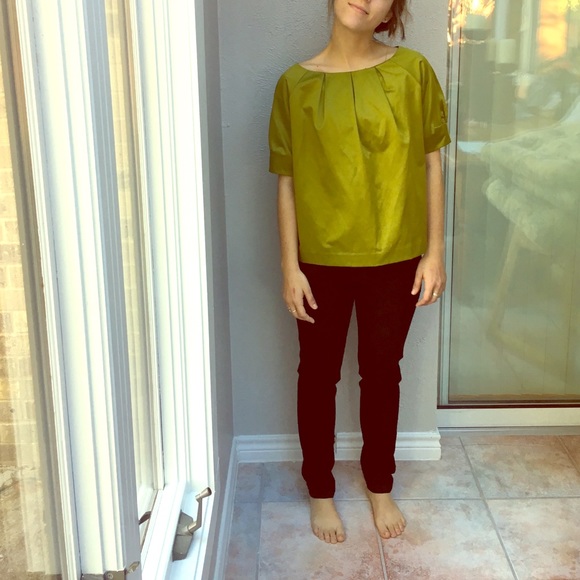 Green silk Michael Kors top