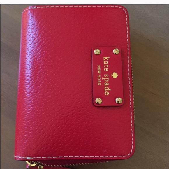 Authentic Kate Spade red wallet!!!