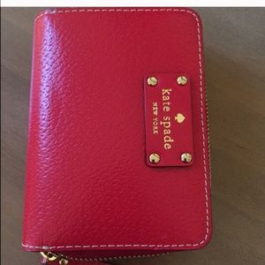 Authentic Kate Spade red wallet!!!