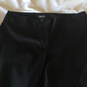 INC Black stretch trousers.