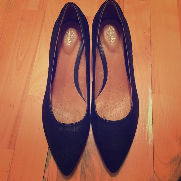 Black Clark Heels