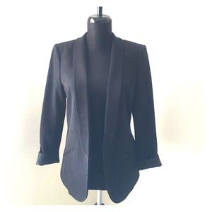 H&M black open blazer