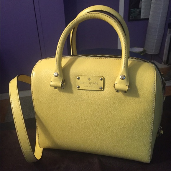 Authentic Kade Spade yellow satchel