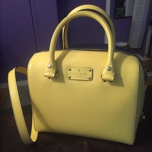 Authentic Kade Spade yellow satchel