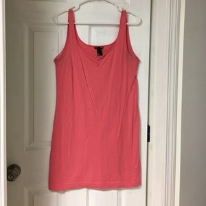NWOT H&M coral tunic tank size large