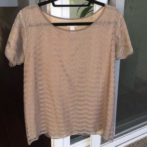 SALE J.Crew lace overlay top.
