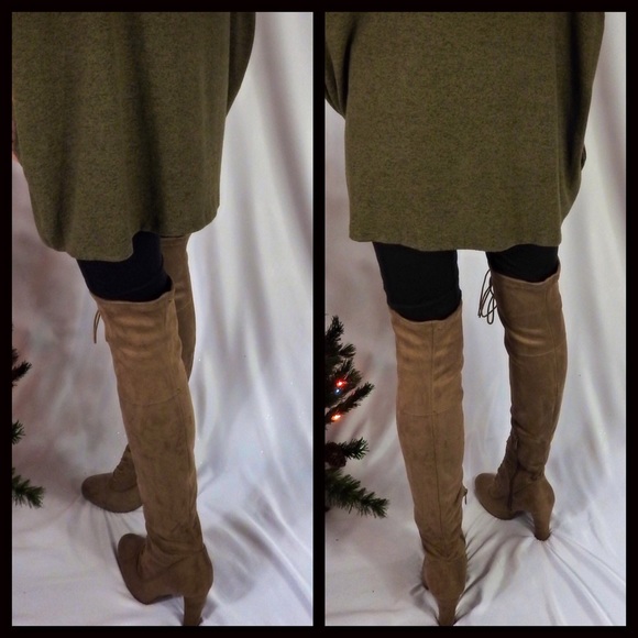 CLEARANCE ‼️FIRM‼️Over the Knee Lace up Boots - Picture 4 of 4