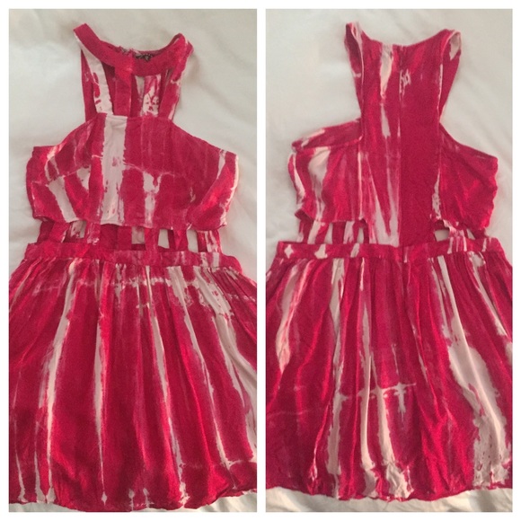 Nameless Tie Dye Mini Dress with Cutout Detail - Picture 3 of 4