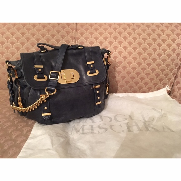 Badgley Mischka Distressed Leather Crossbody