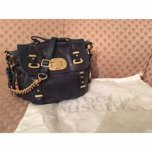 Badgley Mischka Distressed Leather Crossbody