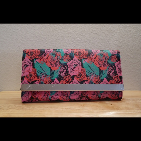 Betsey Johnson Rose Clutch Purse