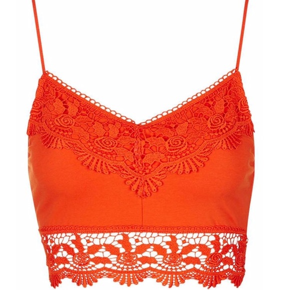 50% OFF! TOPSHOP Crochet Bralette Top