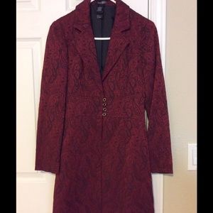 SALE🎁Bisou Bisou Red and Black Long Jacket