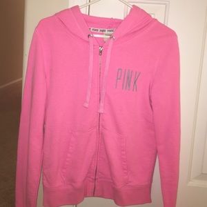 Pink zip up