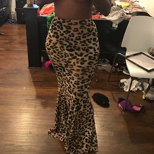 Authentic Confetti leopard print skirt