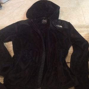Black furry north face