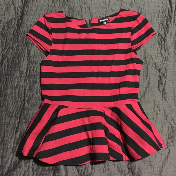 Bebe Peplum Top.