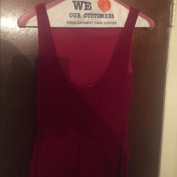 Burgandy velvet gown