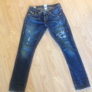 True Religion Cameron boyfriend jeans. Size 26.