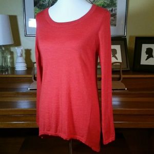 Merino Wool Tunic-Length Sweater