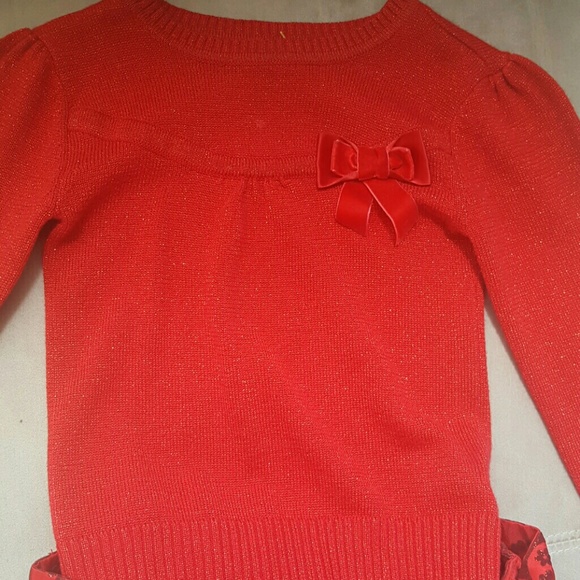 Red two piece skirt and sweater just in time for f - Picture 3 of 4