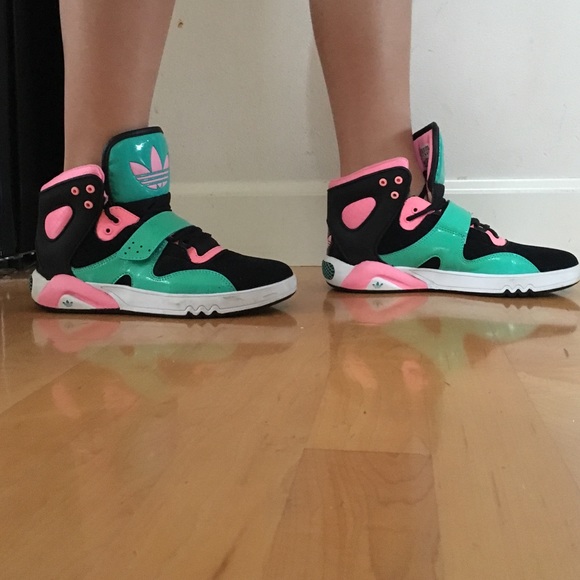 a pair of adidas sneakers