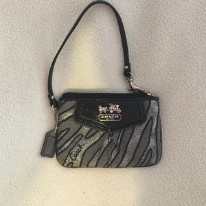 Coach Zebra Wristlet/Wallet