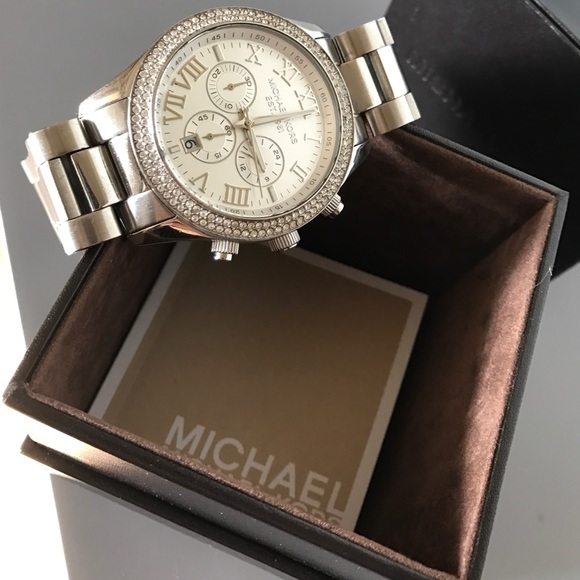 Silver diamond Michael Kors Original watch main image 4