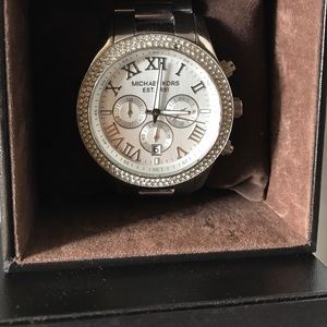 Silver diamond Michael Kors Original watch
