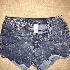 Refuge size 0 high waisted jean shorts