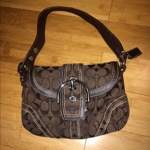Brown coach bag