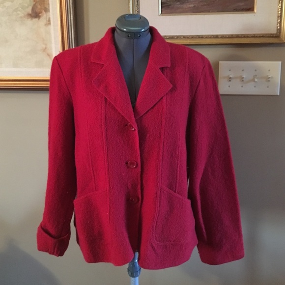 XL Revue Red wool jacket