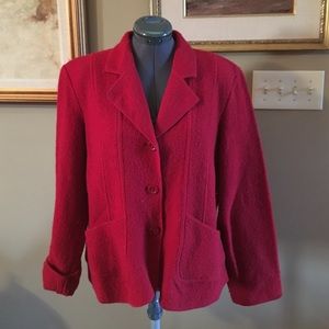 XL Revue Red wool jacket