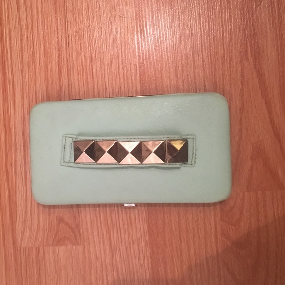 Mint green wallet