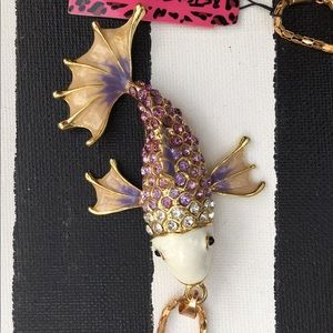 Betsey Johnson Lavender Koi Pendant