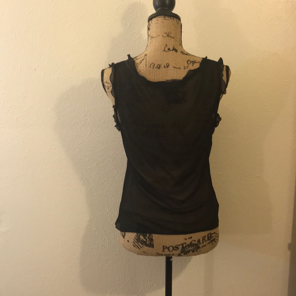 Beautiful BCBG MaxAzaria black silk tank. - Picture 2 of 4