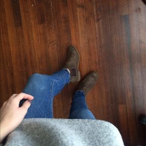 Brown ankle boots