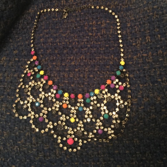 Rhinestone necklace.