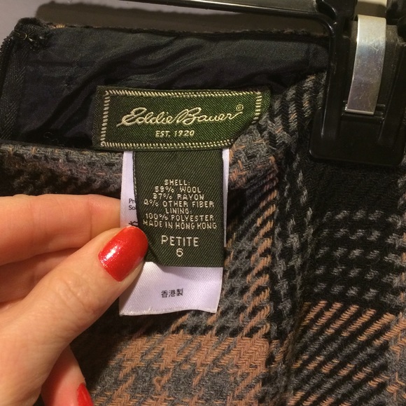 Eddie Bauer wool blend skirt - Picture 2 of 3